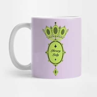 Retro Library Lady Mug